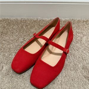 Copper Key Red Women's Mary Jane Flats